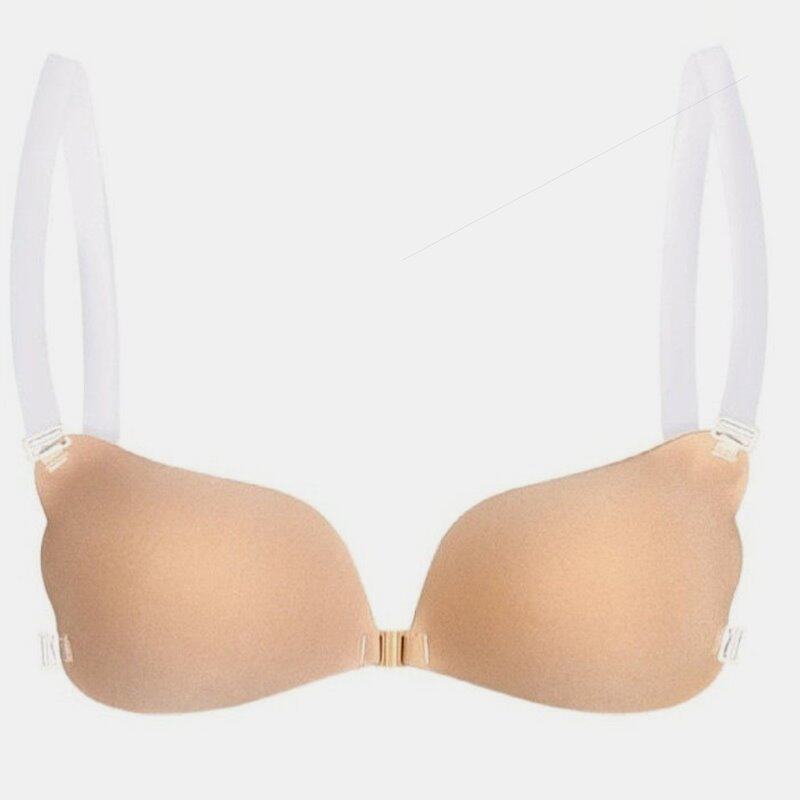 隐形胸罩大胸美背内衣穿吊带裙专用胸托露背文胸透明肩带礼服胸贴