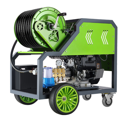 华亿沃高压疏通机下水道清洗机汽油柴油大流量物业市政管道疏通机