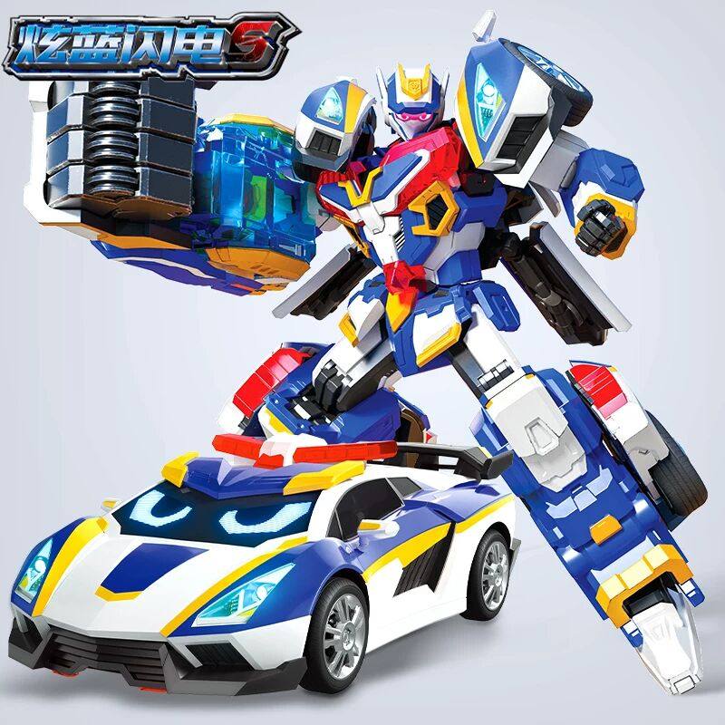 正版炫卡斗士2炫蓝闪电S儿童机甲变形机器人玩具男孩金刚战第二季,玩具/童车/益智/积木/模型,儿童机器人/变形玩具,淘宝优惠券,粉丝福利购,淘宝优惠卷