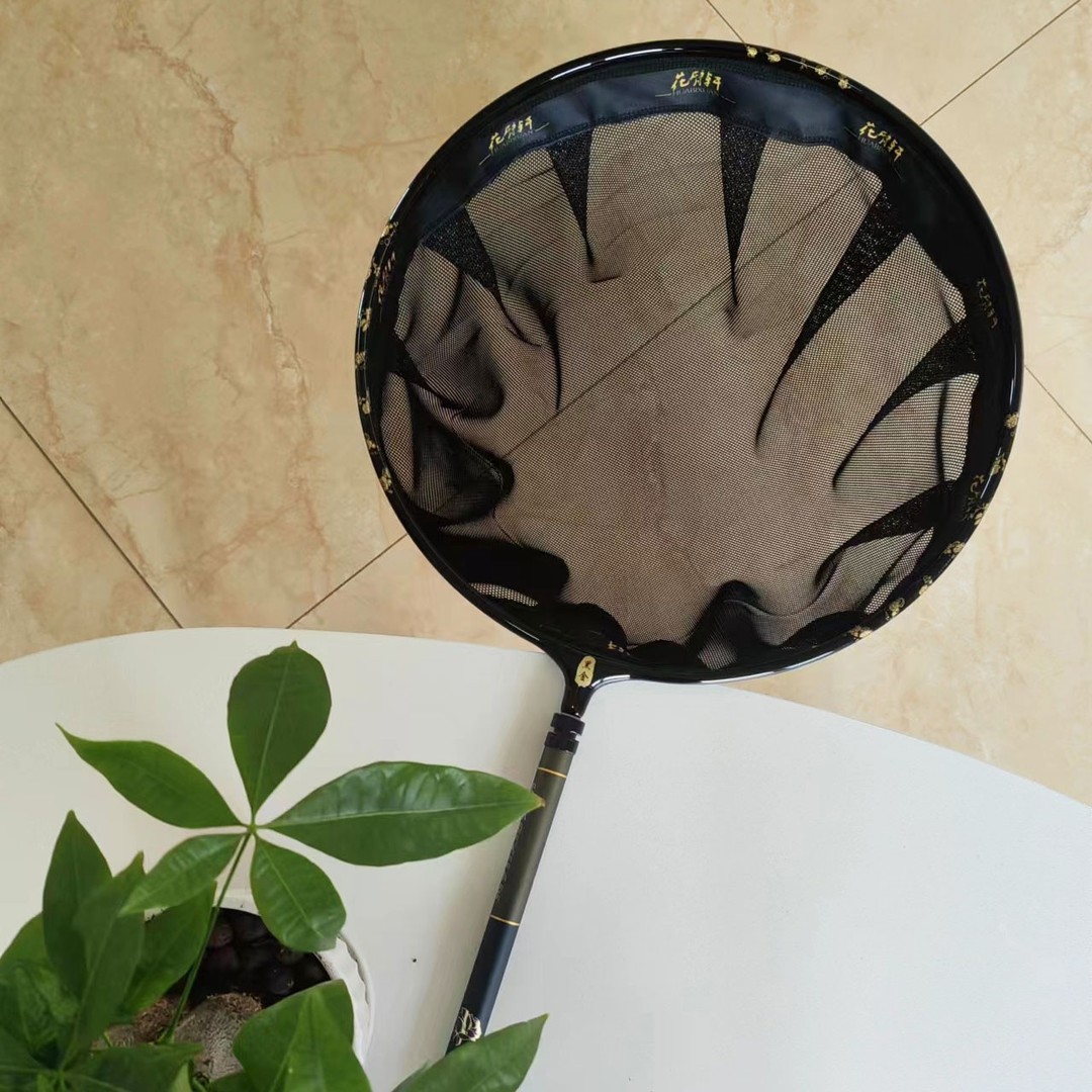 碳钛合金通用一体抄网头黑坑专用飞抄防挂速干双层工艺抄网头