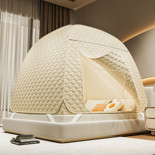 床上保暖帐篷婴儿新款便携防掉防风冬季睡眠床帘防尘摔床抗寒