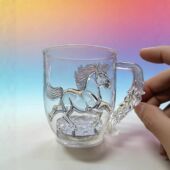 七彩发光马年水杯搞怪加水就亮LED闪光杯塑料创意杯子生日礼物