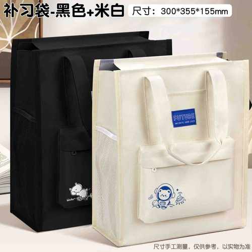 补习袋男孩专用儿童外出大容量补课包手提袋学生收纳作业学习孩童