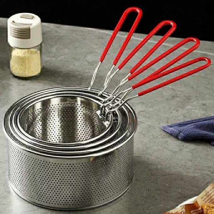 螺蛳粉炸蛋模具油炸锅304不锈钢深锅家用带滤网丝粉省油小炸锅,餐饮具,洗菜盆/沥水篮/漏水筛,淘宝优惠券,粉丝福利购,淘宝优惠卷