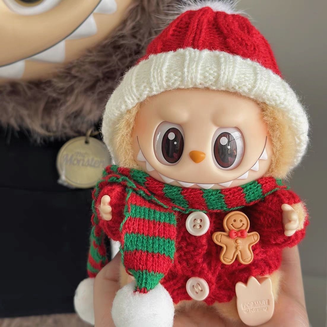 圣诞限定bubu娃衣派对换装新年红娃衣拜年服搪胶挂件公仔配饰