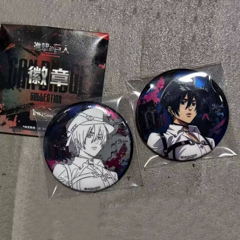 进击的巨人 摇滚世代主题快闪 利威尔艾伦线稿徽章二次元盲盒整套,模玩/动漫/周边/娃圈三坑/桌游,动漫徽章/立牌,淘宝优惠券,粉丝福利购,淘宝优惠卷
