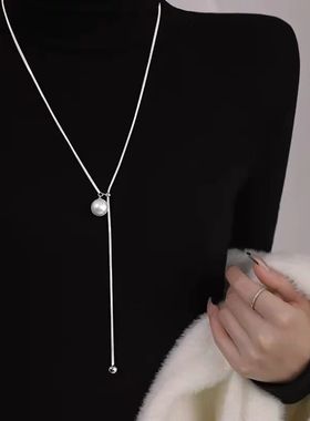 小姐姐珠珠长款毛衣链2025新款爆款轻奢气质时尚小众项链女配饰