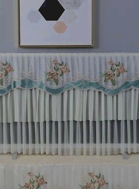 电视机罩开机不取台式挂式通用液晶电视防尘罩蕾丝电视套电视盖布