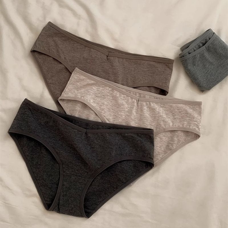 2026爆款女士简约百搭女生透气全棉中腰2023新款纯棉内裤女ins