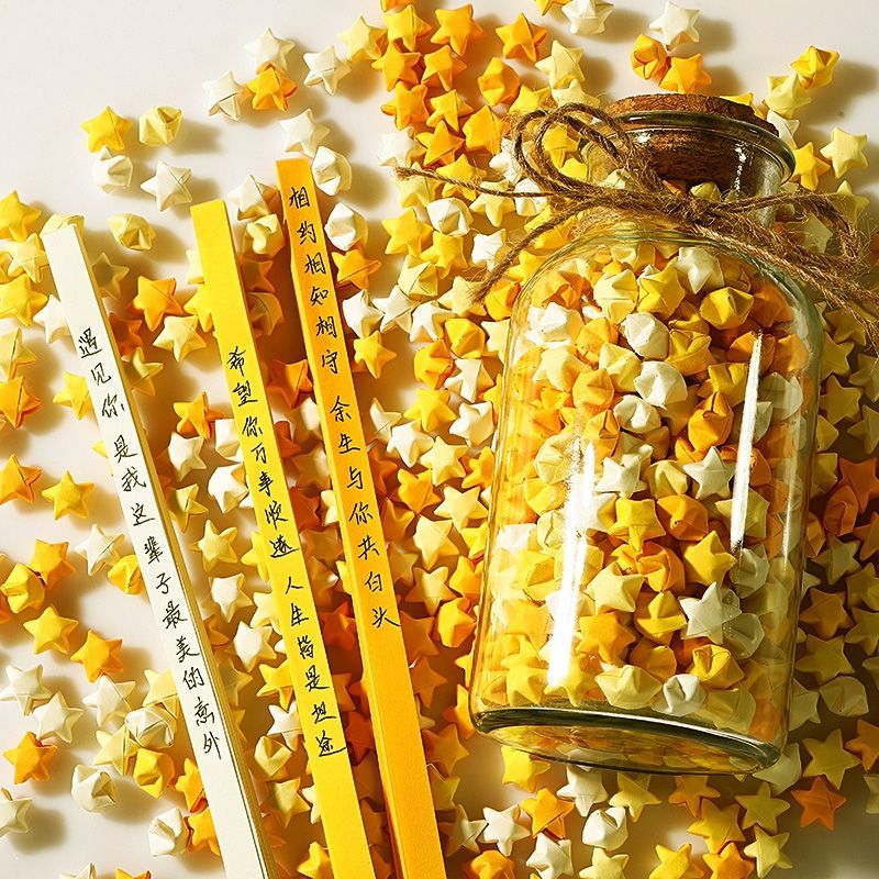 装星星的玻璃罐许愿瓶漂流瓶空瓶子幸运星星瓶子星星罐子瓶玻璃di