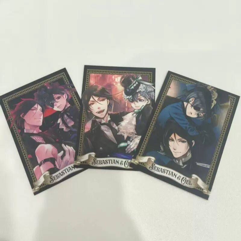日谷散货黑执事gf30周年afe仪屋塞巴斯蒂安啵酱夏尔特典卡实拍图,模玩/动漫/周边/娃圈三坑/桌游,动漫徽章/立牌,淘宝优惠券,粉丝福利购,淘宝优惠卷