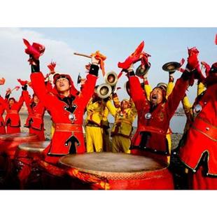 打鼓服装迎亲轿夫服装锣鼓衣服舞龙舞狮服装男女引球服腰鼓服