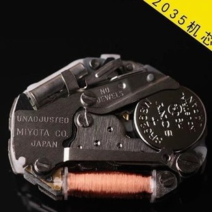 三针无日历2035电子机芯 手表机芯零配件带电池 2035石英表机芯