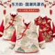 拜年服儿童国风新年秋冬防水外穿男女宝宝防脏围裙反穿衣围兜
