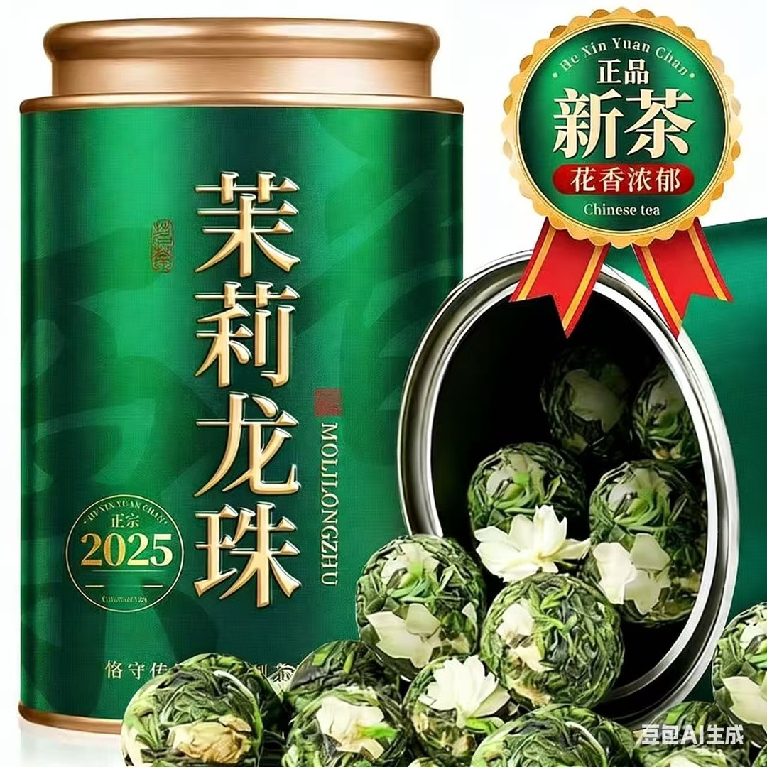 【邮政直播价】特色茉莉大龙珠茉莉花茶浓香型新茶绿茶花草茶茶