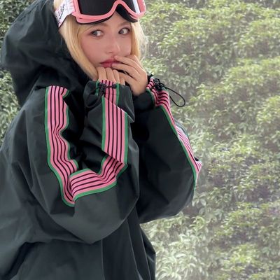 QLeo24新款滑雪服套装女男款单板国潮防水防风专业防寒滑雪衣裤