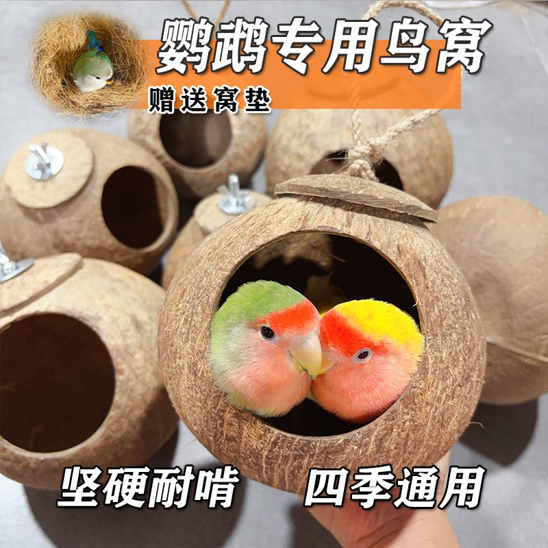 鹦鹉夏天用的鸟窝新式鹦鹉鸟窝鹦鹉鸟窝虎皮牡丹珍珠防咬繁殖玄凤