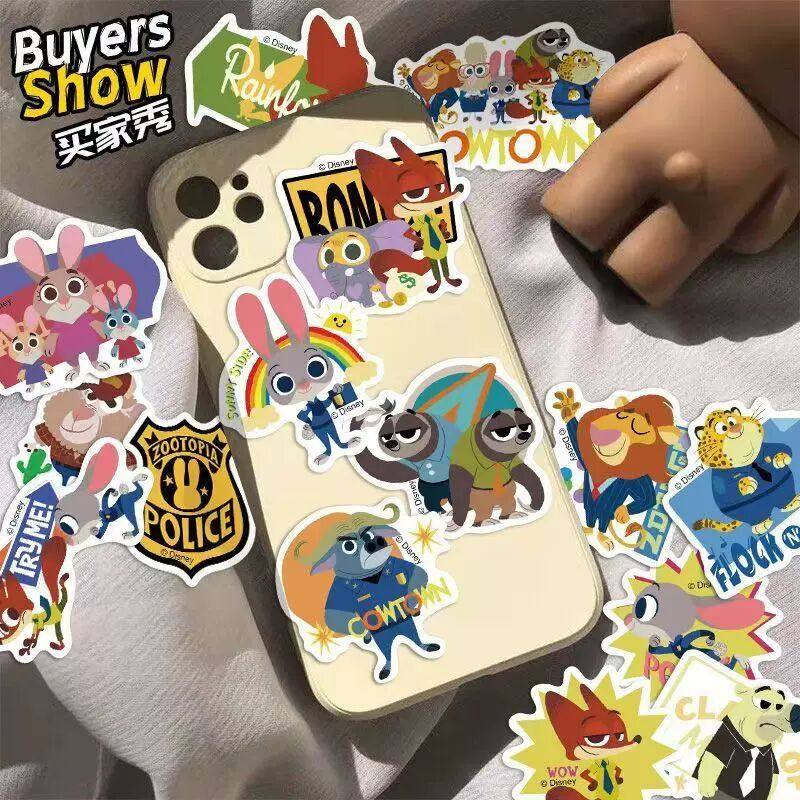 120张卡通疯狂动物城贴纸高颜值可爱表情贴画diy笔记本装饰小图案,3C数码配件,笔记本个性小贴纸,淘宝优惠券,粉丝福利购,淘宝优惠卷