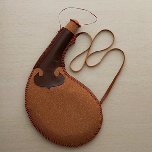 内蒙古酒壶皮囊壶古代水壶马奶酒皮壶民族特色手工艺品送礼纪念品