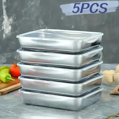 Durable Stainless Steel Food Storage Containers Set