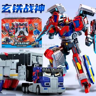 炫卡斗士玄铁战神玩具机甲第二季2钢鞭变形机器人金刚儿童男孩旋