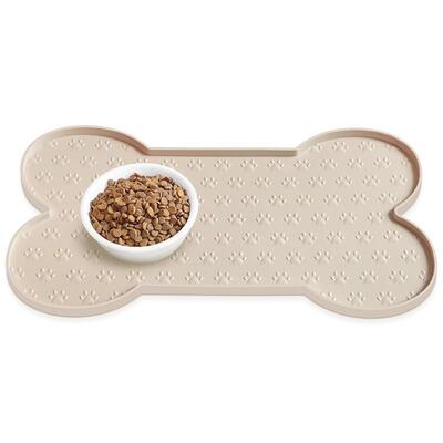 Anti Slip Silicone Dog Food Mat Waterproof Feeding Tray