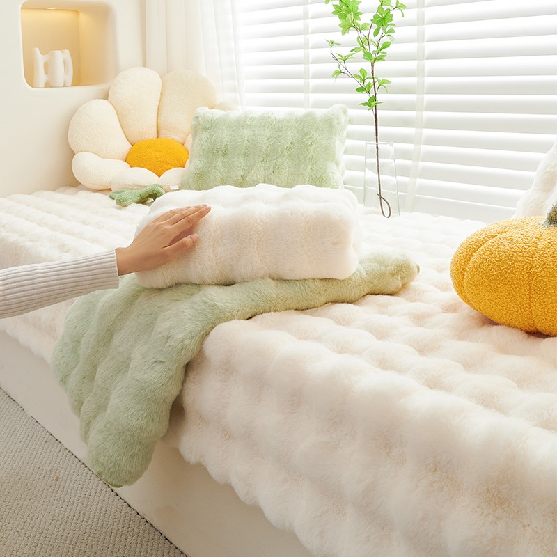 飘窗垫窗台垫2024新款网红可机洗毛绒阳台垫子轻奢高级感毛绒垫子