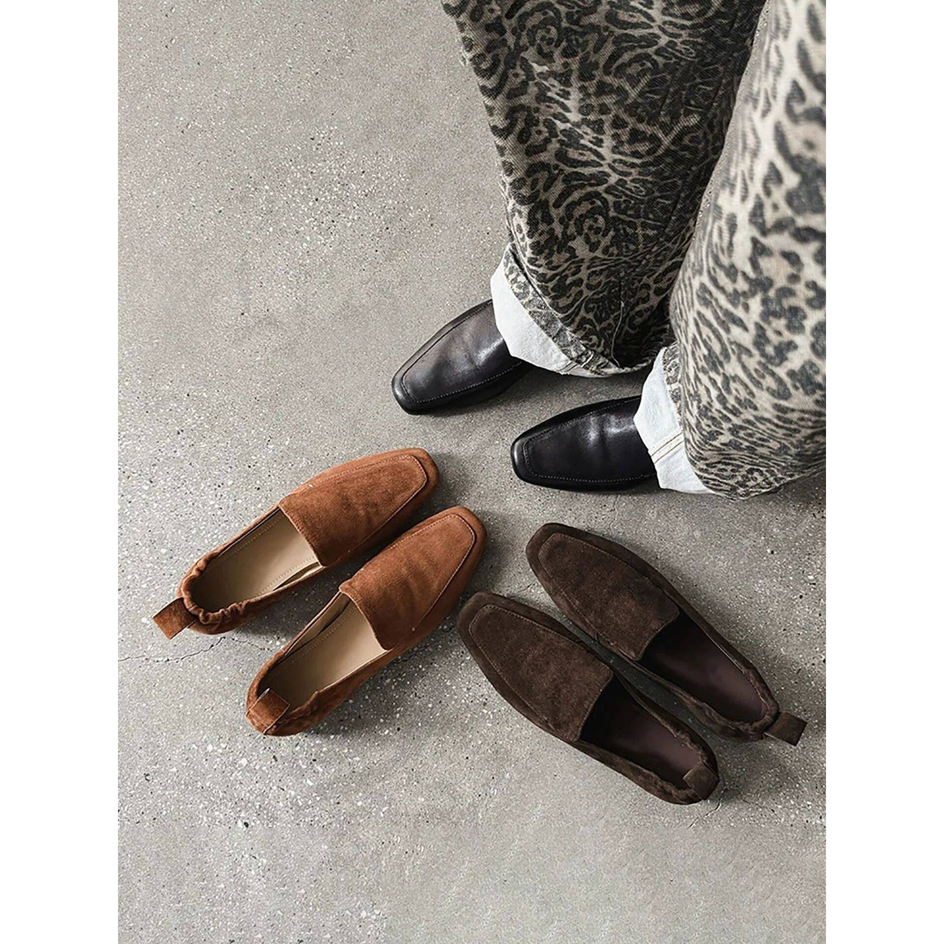 小众新款韩版复古平底单鞋方头休闲一脚蹬懒人乐福鞋小皮鞋瓢鞋女,女鞋,乐福鞋（豆豆鞋）,淘宝优惠券,粉丝福利购,淘宝优惠卷