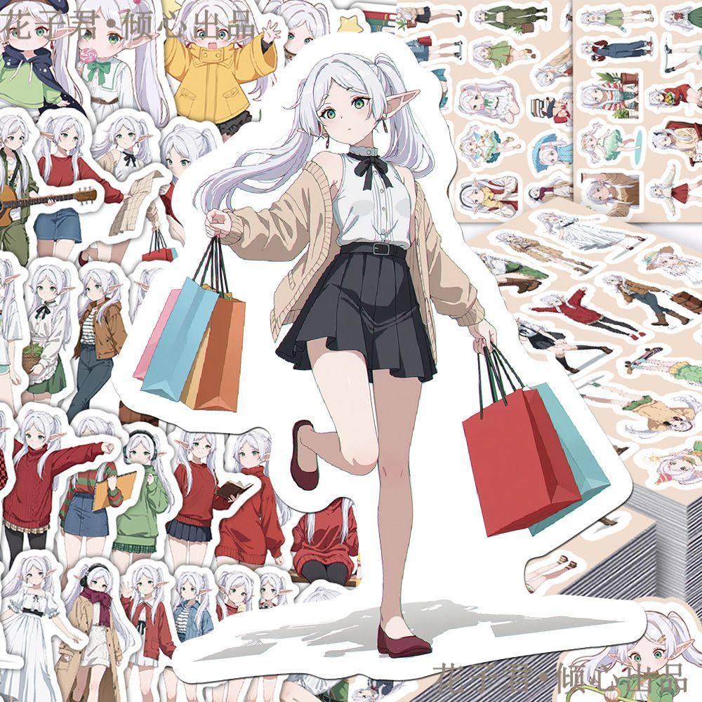 103张二次元芙莉莲贴纸ins风卡通可爱周边装饰手机壳桌面防水贴画,3C数码配件,笔记本个性小贴纸,淘宝优惠券,粉丝福利购,淘宝优惠卷