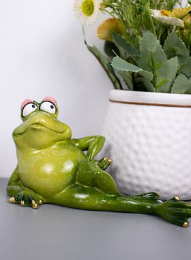 离谱摆件送闺蜜女朋友生日祝福搞怪搞笑礼物孤寡青蛙可爱蠢萌客厅