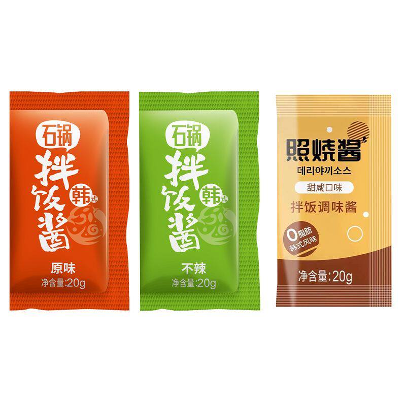 拌饭酱韩式石锅照烧韩国甜辣椒0脂肪儿童不辣小包装米商用村同款