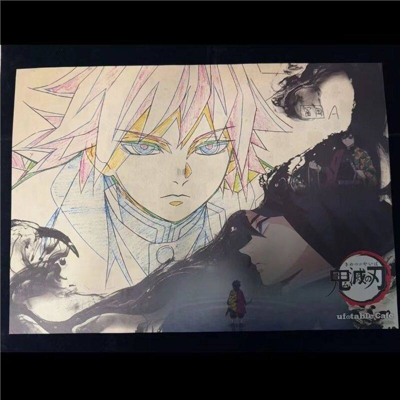 日谷 鬼灭之刃 富冈义勇 ufotable Cafe 原画大餐垫 A3,模玩/动漫/周边/娃圈三坑/桌游,海报/色纸,淘宝优惠券,粉丝福利购,淘宝优惠卷