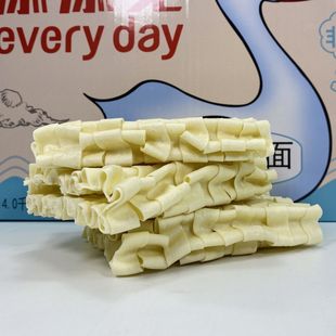 鱼腩面添添见鹅肠形面炸酱面 火锅麻辣烫用面非油炸方便面8斤包邮