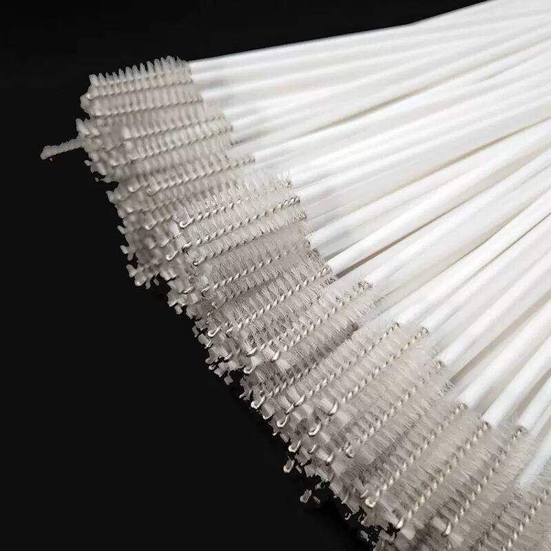 一次性塑料吸管刷子儿童奶瓶配件导管清洗刷取样刷独立包装17cm