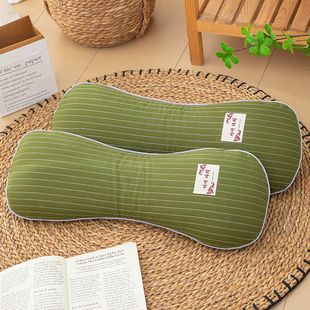 枕骨枕荞麦壳枕头护颈椎枕腰助睡眠圆柱形糖果枕保健枕硬形枕