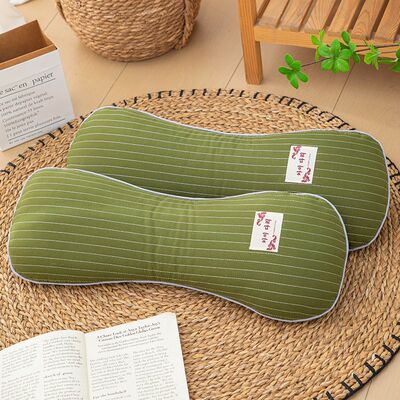 枕骨枕荞麦壳枕头护颈椎枕腰助睡眠圆柱形糖果枕保健枕硬形枕