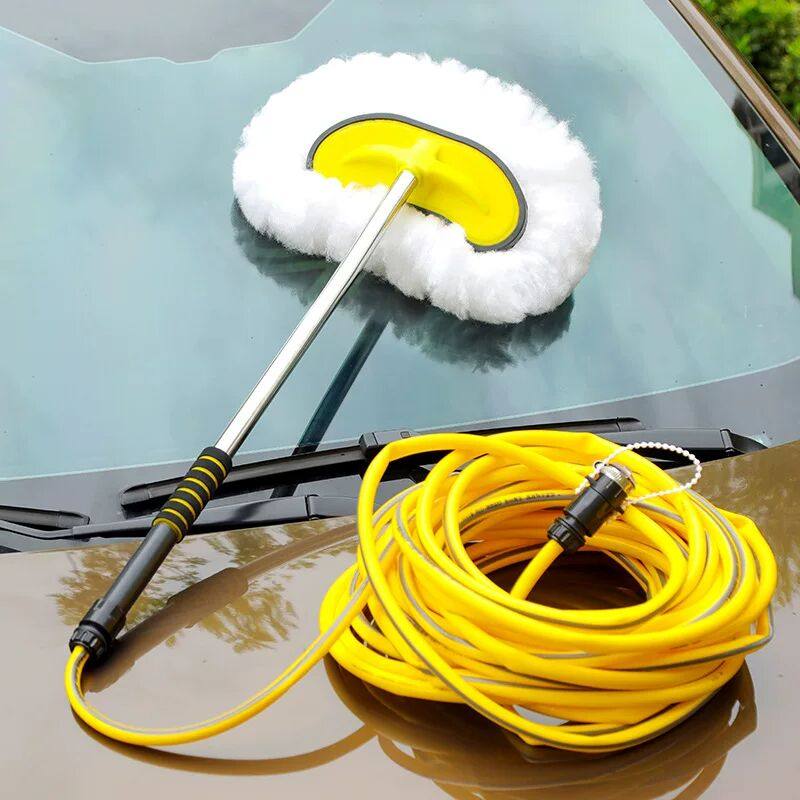 新款长杆加厚通水洗车拖把擦车用刷车工具洗车神器清洗工具套装