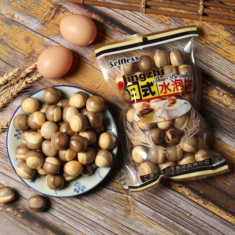 潮汕怀旧正版农夫山庄日式水泡饼木头饼干泡牛奶老式糕点宵夜速食