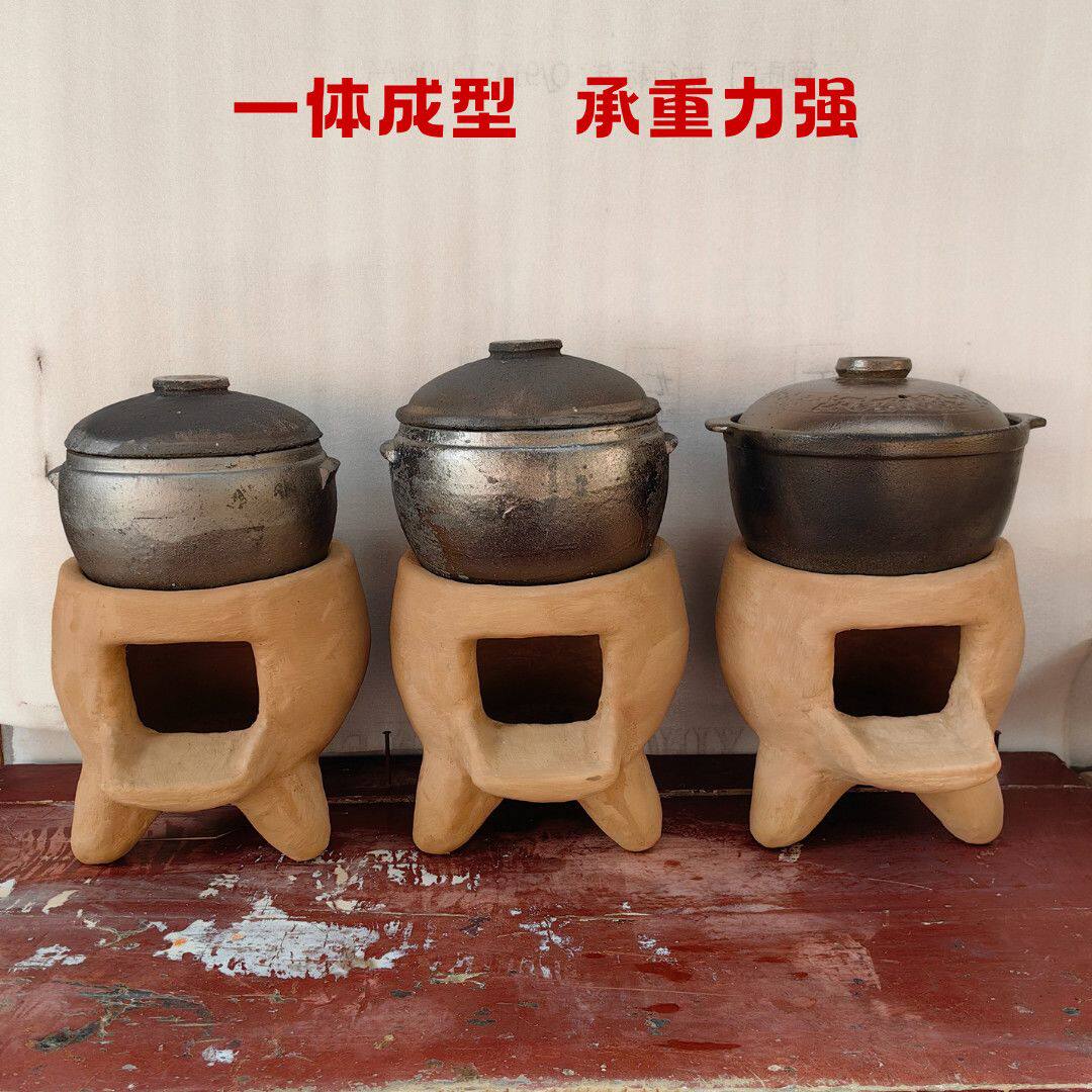 手工泥炉柴火炉小土灶休闲农场土菜馆农场小院土灶家用土砂锅炖鸡