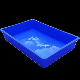 蛋白虫黄粉虫养殖工具长方形塑料盆浅盘物料盒子养殖箱周转盘