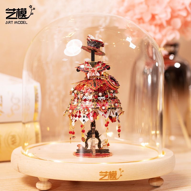 艺模婚纱洛丽塔3D立体拼图金属拼装模型手工玩具礼物品摆件送闺蜜