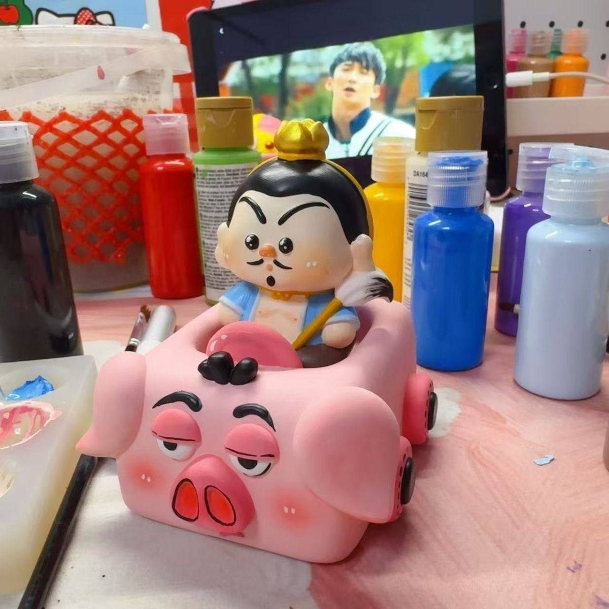 爆款太乙真人3d立体石膏娃娃涂色diy手办玩具摆件益智小礼物,玩具/童车/益智/积木/模型,白模填色/模具彩绘/石膏娃娃,淘宝优惠券,粉丝福利购,淘宝优惠卷