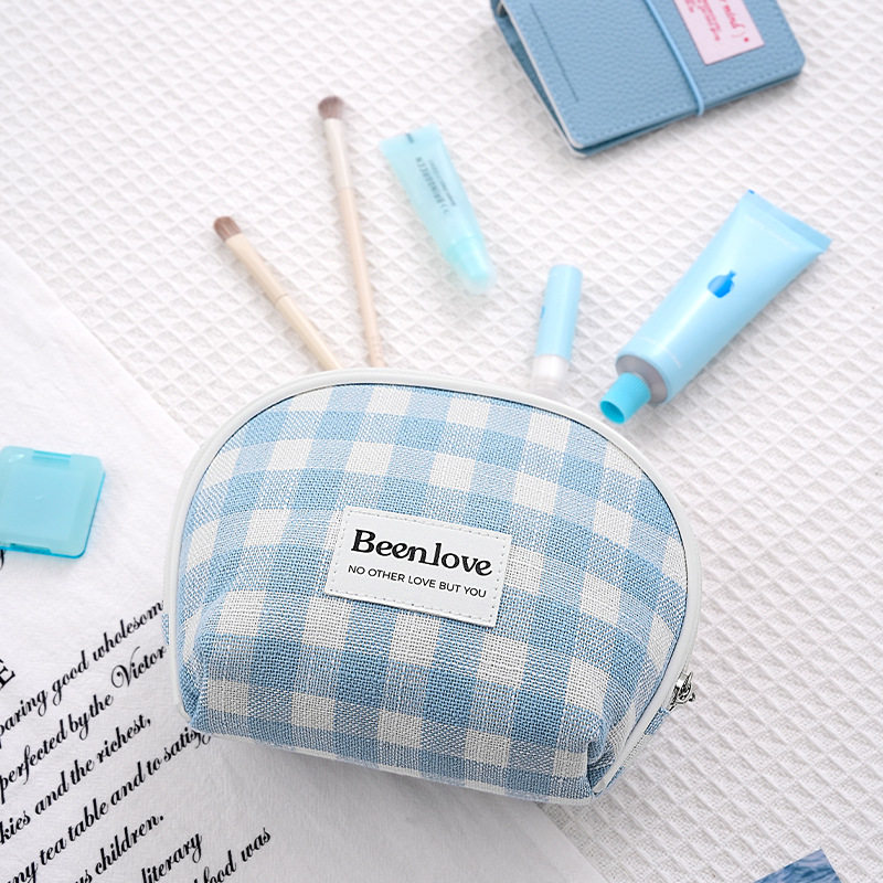 蓓恋新款手拿洗漱包便携口红护肤品收纳包旅行包中包半圆化妆包,收纳整理,衣物收纳袋,淘宝优惠券,粉丝福利购,淘宝优惠卷