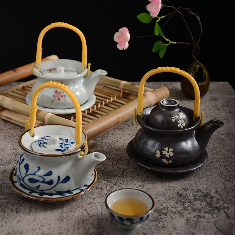 稀奇古怪的茶壶日式提梁壶小号小款复古茶壶陶瓷海鲜汤壶功夫汤壶