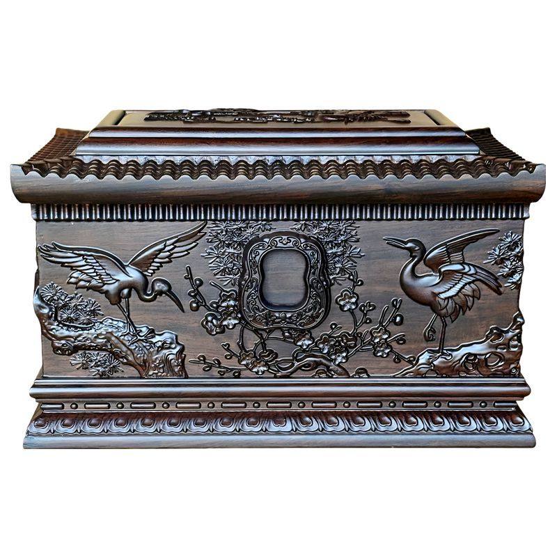 骨灰盒高档寿盒棺材殡葬迁坟榫卯实木原木黑檀木南京上海专用小号,商业/办公家具,骨灰盒,淘宝优惠券,粉丝福利购,淘宝优惠卷