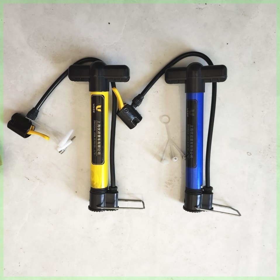 自行车短款打气筒铝合金袖珍气筒电动车电瓶车篮球通用型气筒