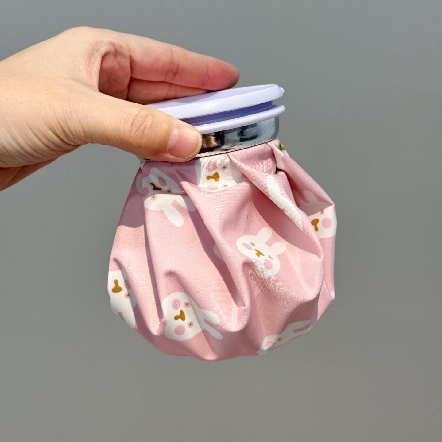 小兔子热水袋多功能学生宿舍可折叠便携式热敷包注水暖水袋暖手宝