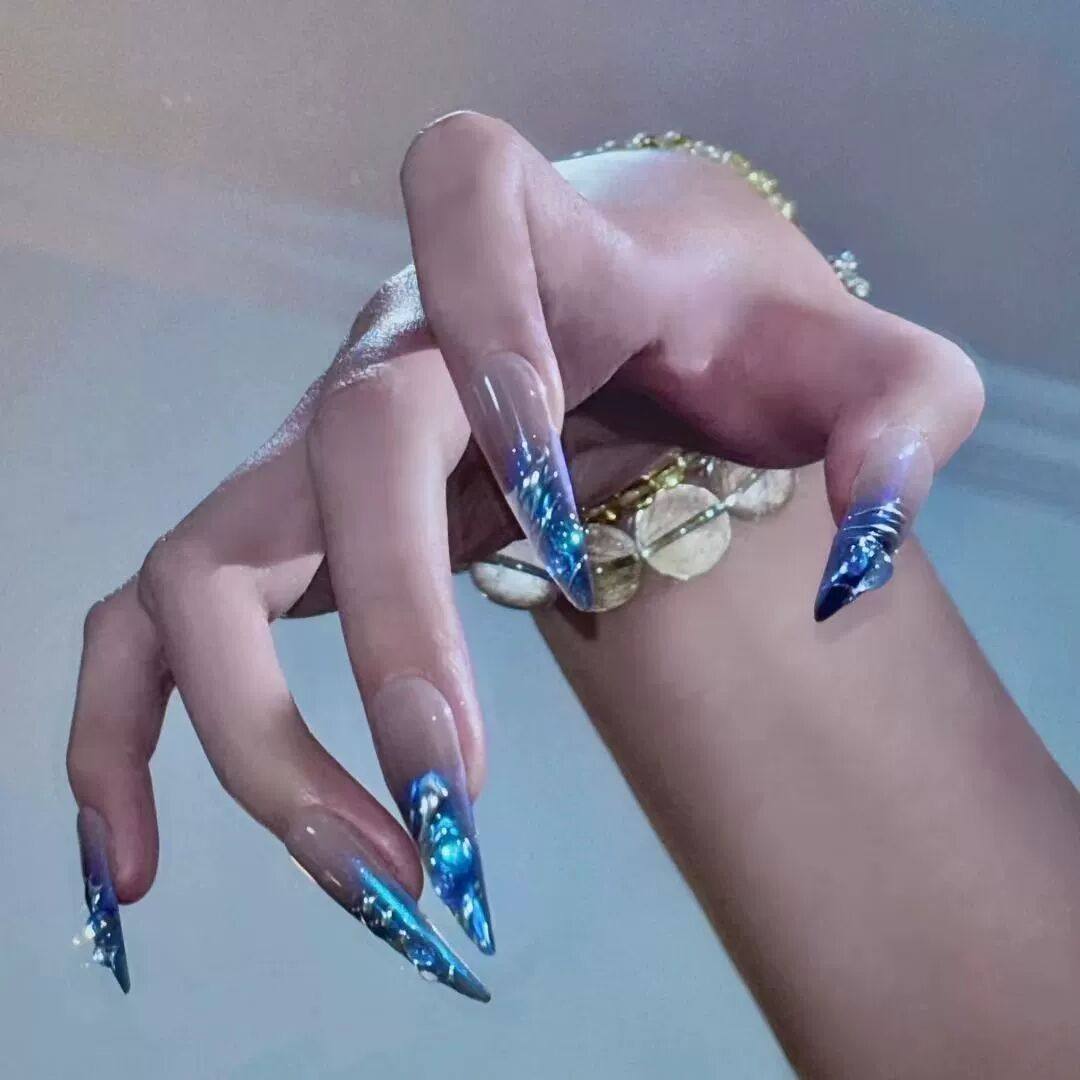 裂空爪儿童敖闰cos服纯手工美甲敖闰同款穿戴甲西海龙王裂空抓ins