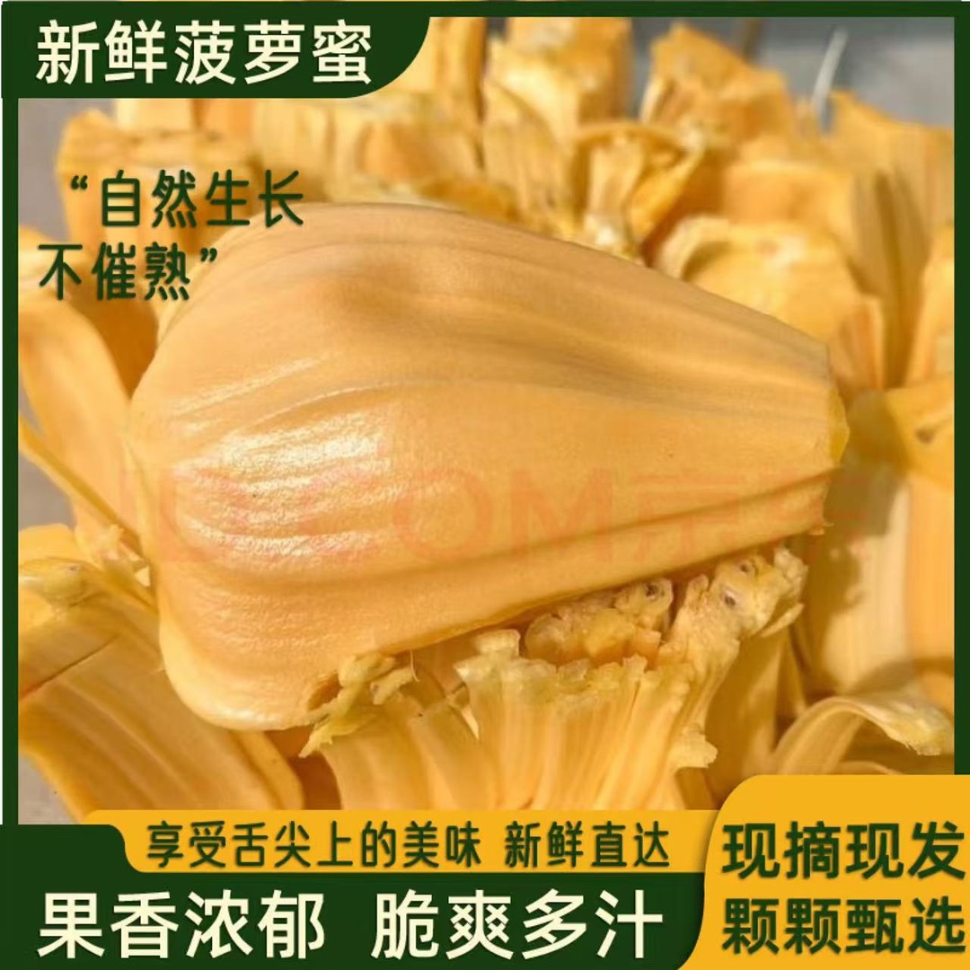 越南进口菠萝蜜树熟发货干苞脆甜一整个黄色果肉顺丰包邮