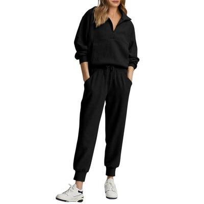 Women's 2 Piece Lounge Sets Zip Up Sweatshirt Jogger Pants